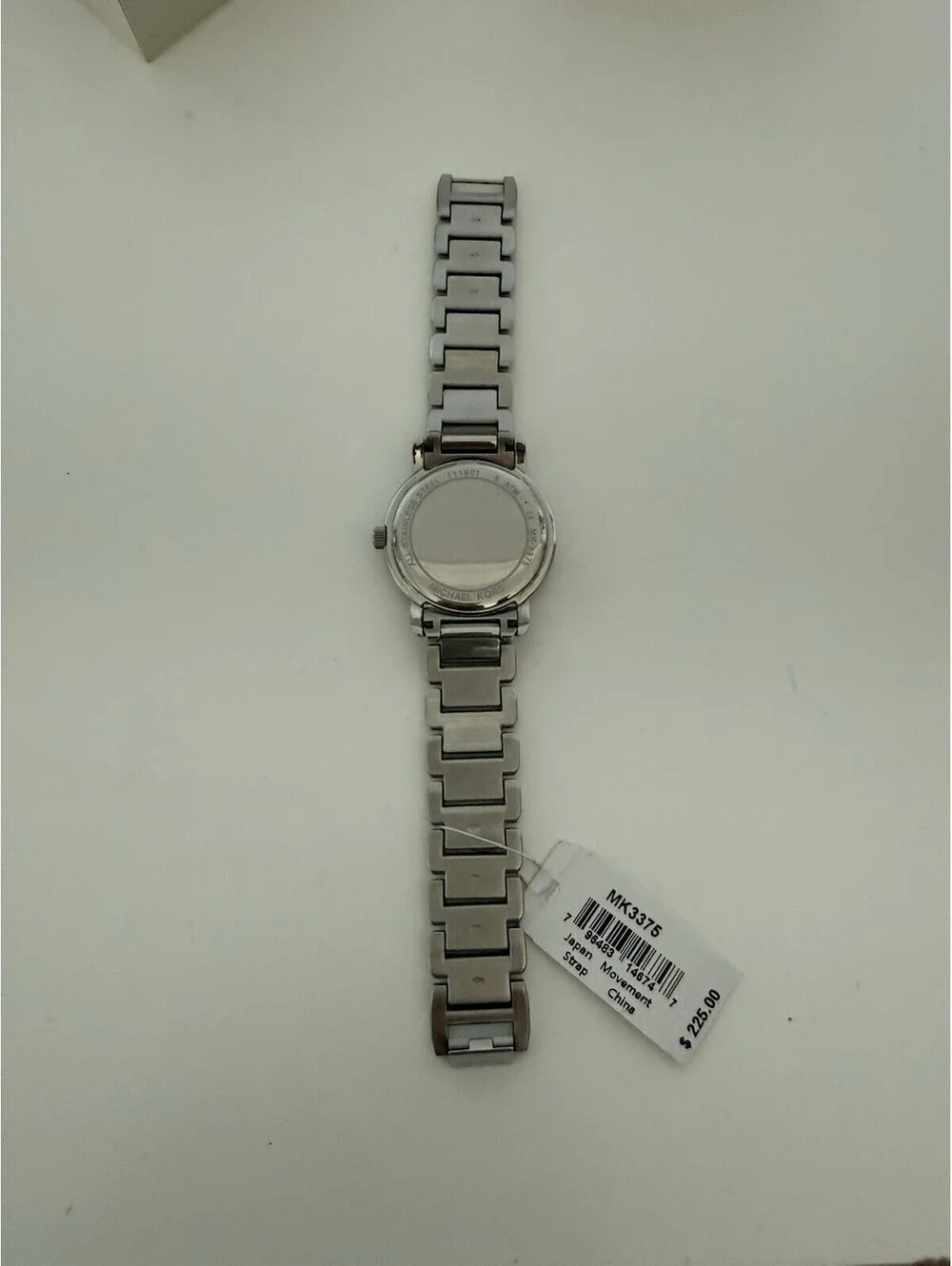 Michael Kors MK3375 Watch Stainless Steel Band w/ Rhinestones Face Adult EUC